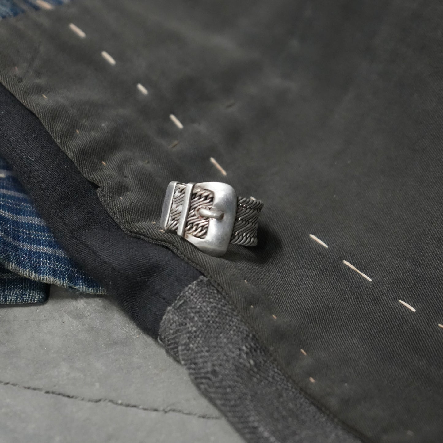 925 silver belt ring