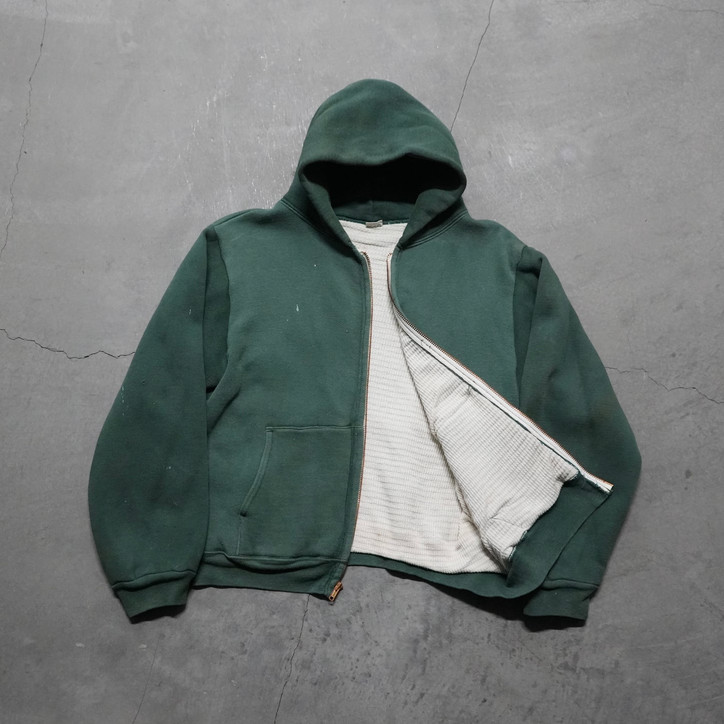60s mayo spruce thermal lined zip up