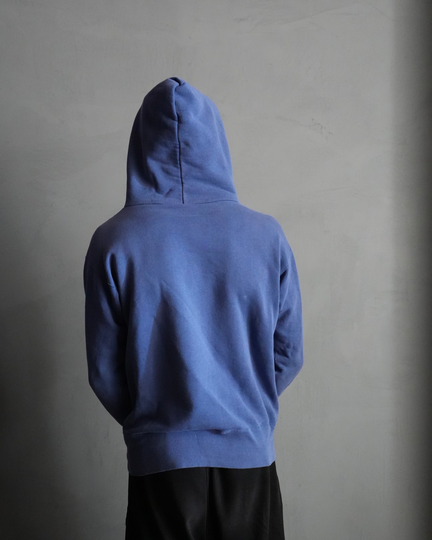 60s Faded Blue Cotton Hoodie