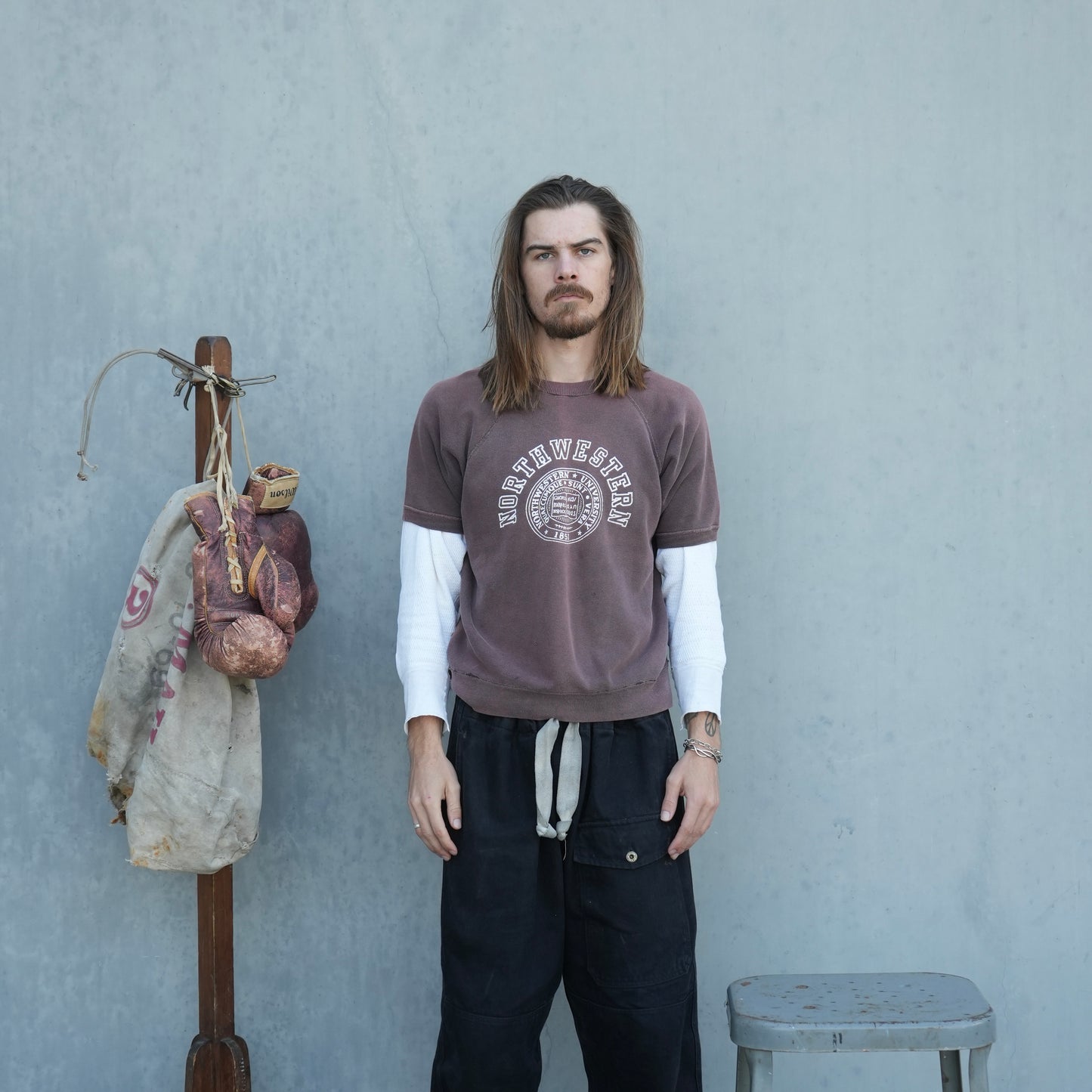 60s faded brown sweat