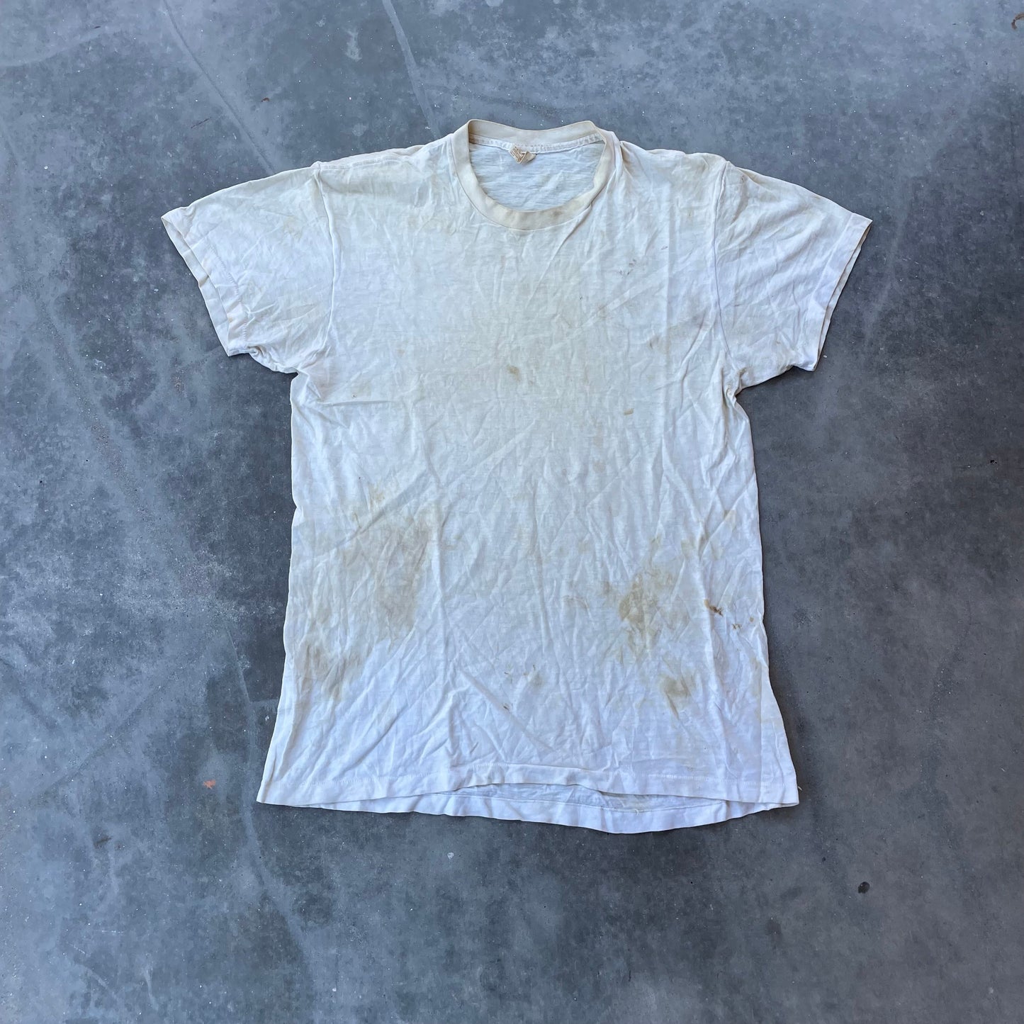 60’s/70’s Thrashed White Blank Tee