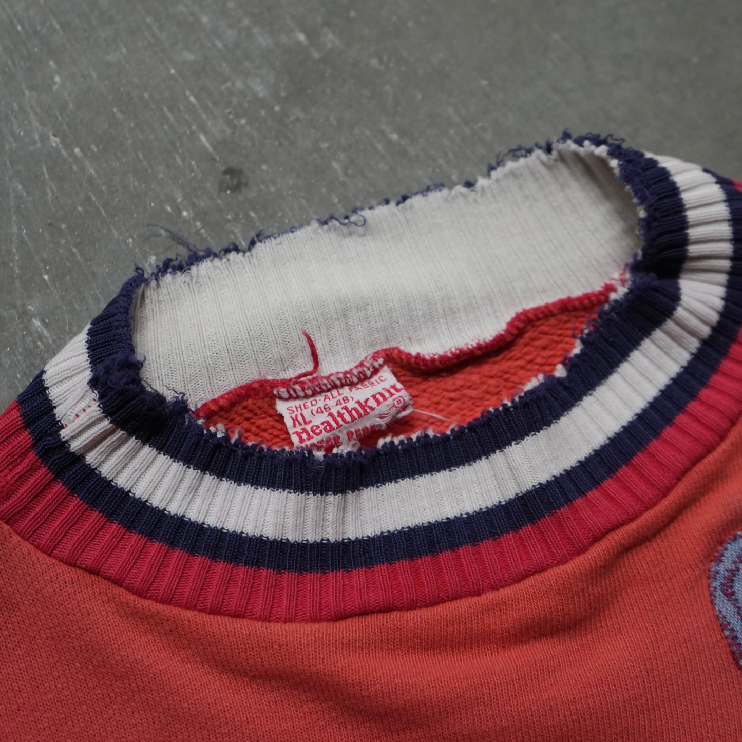 60s healthknit striped cuff sweat