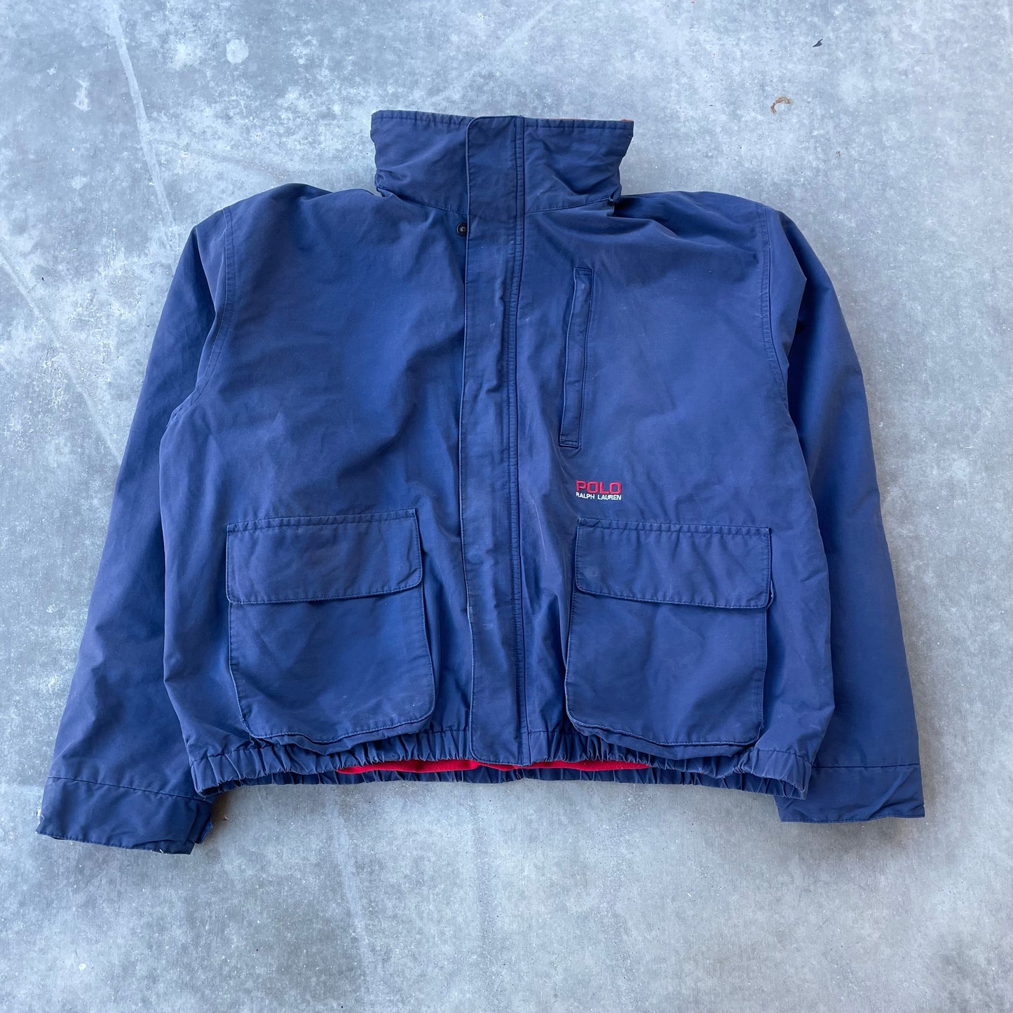 90’s Polo Fleece Lined Zip Up Jacket