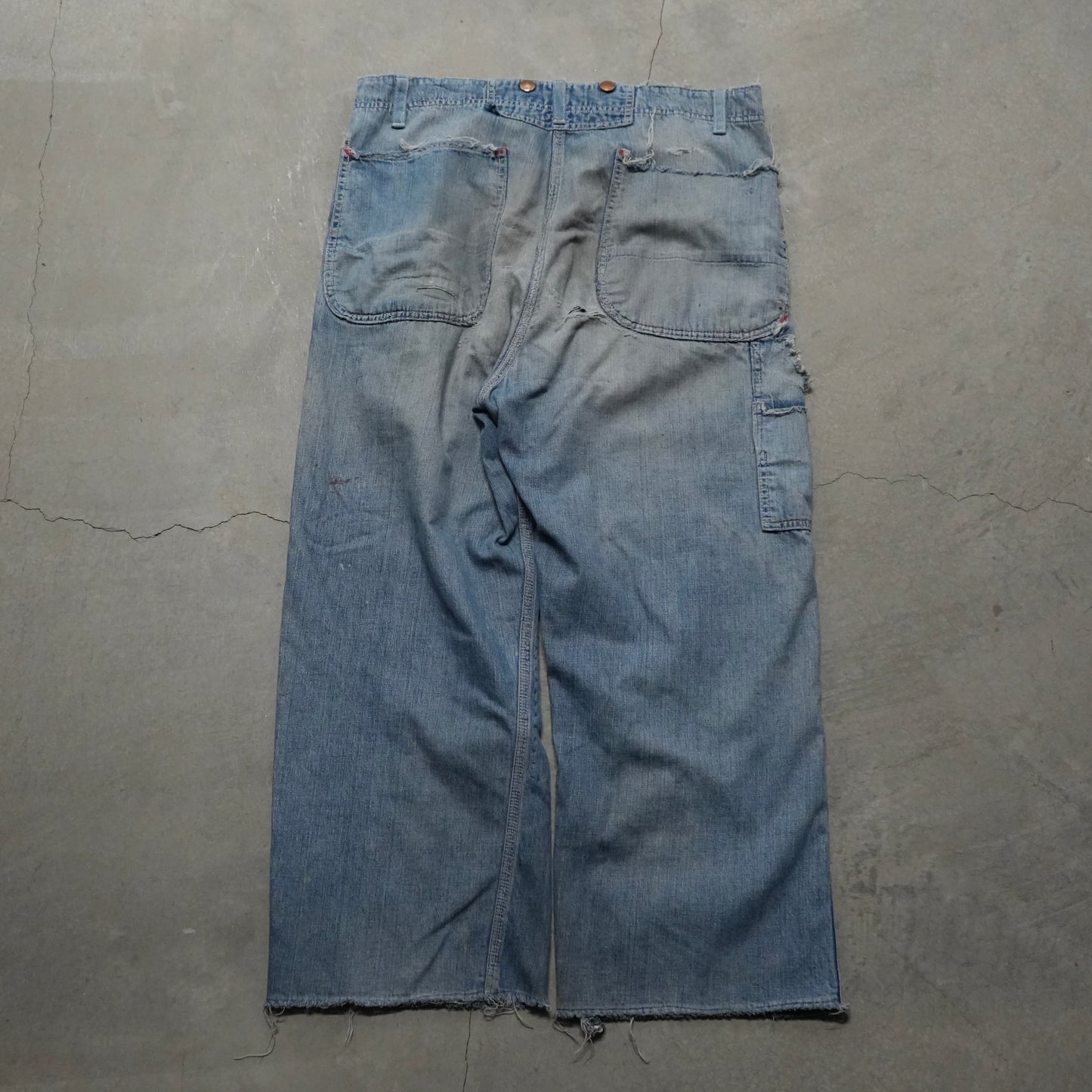 50s pay day overalls converted to pants