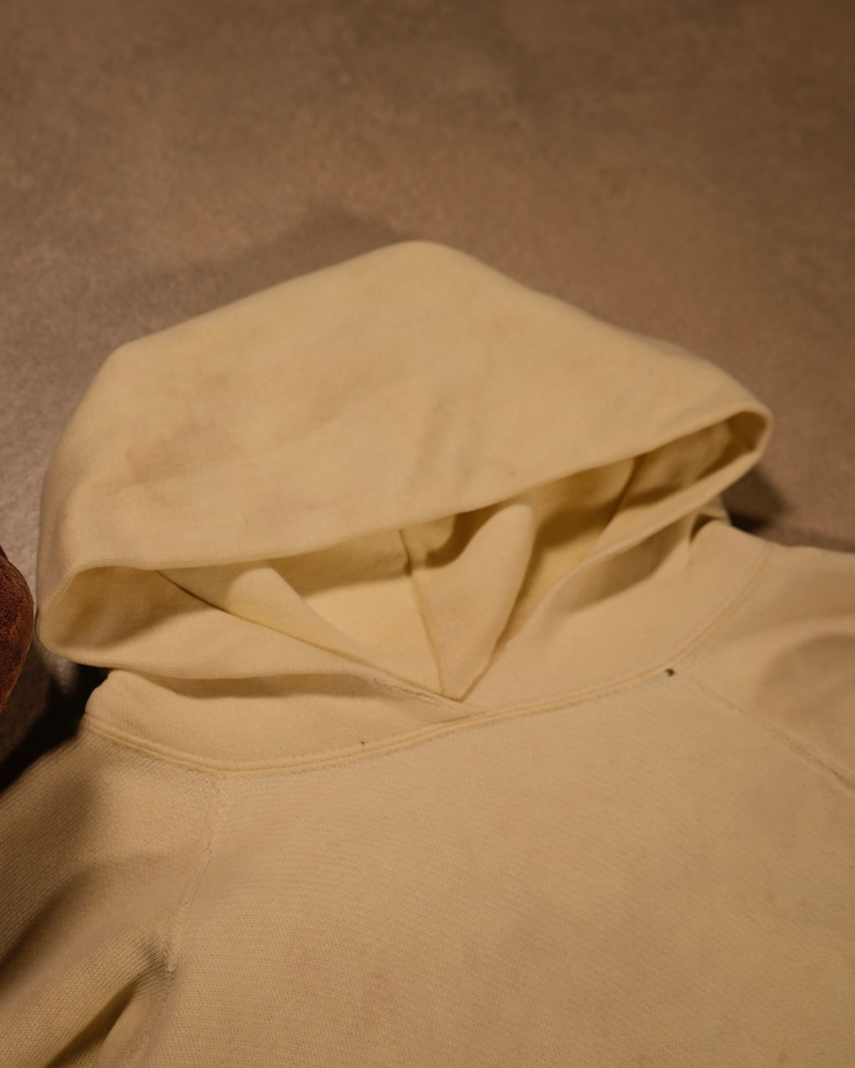 50s Faded Yellow Hoodie