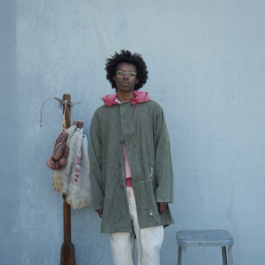 60s military painted fish tail parka