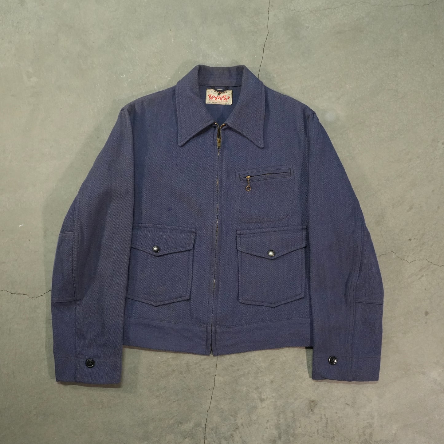 50s black bear whipcord jacket