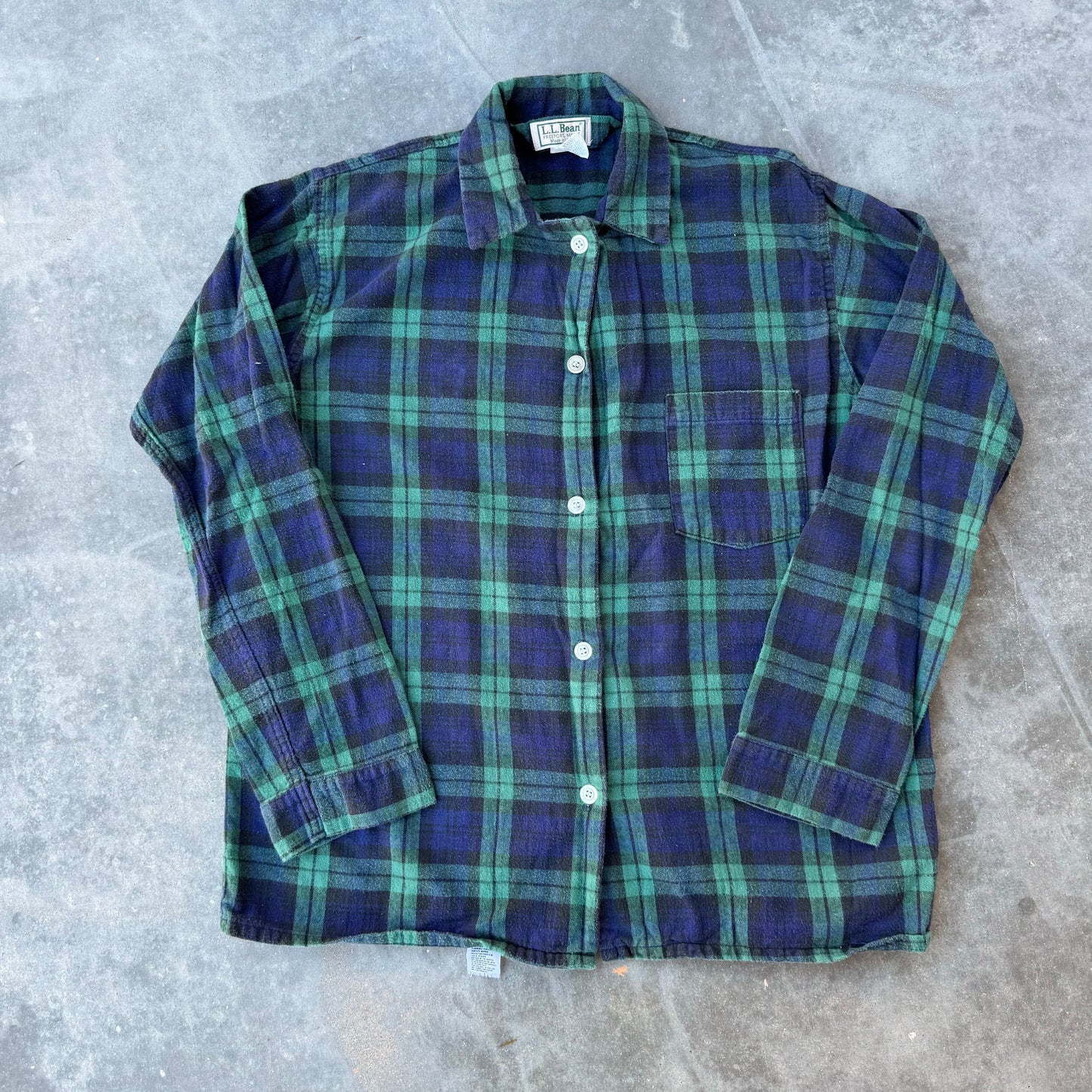 90s ll bean cotton flannel