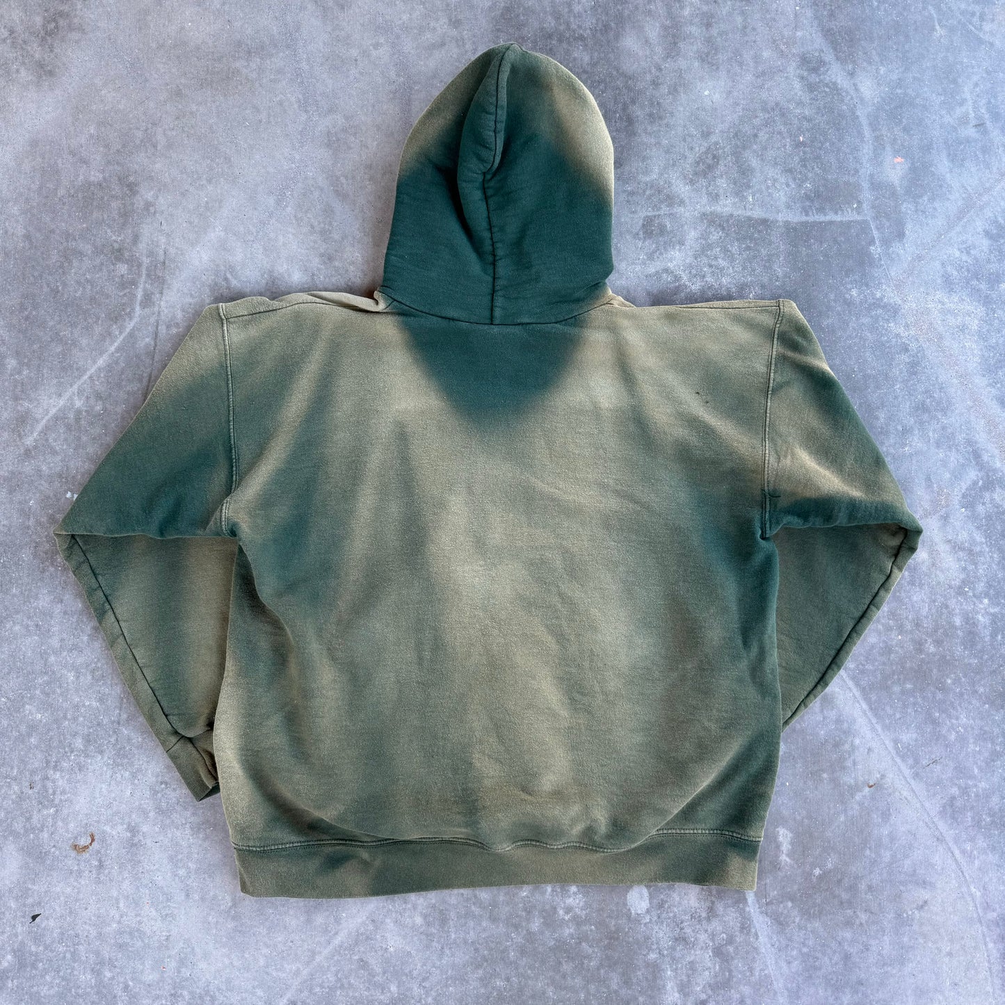 sun faded cotton cowboy hoodie