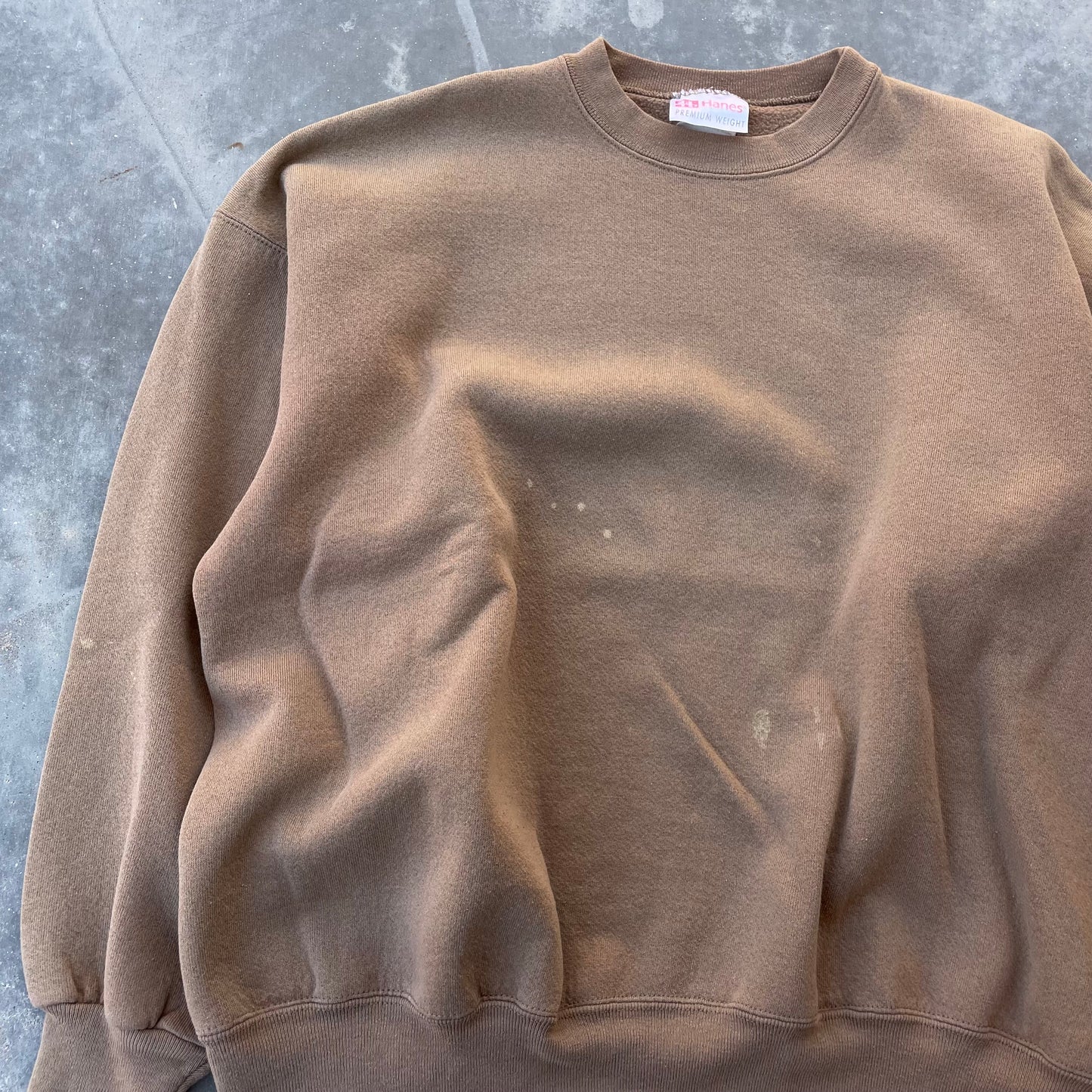 90’s Neutral Brown Blank Sweatshirt