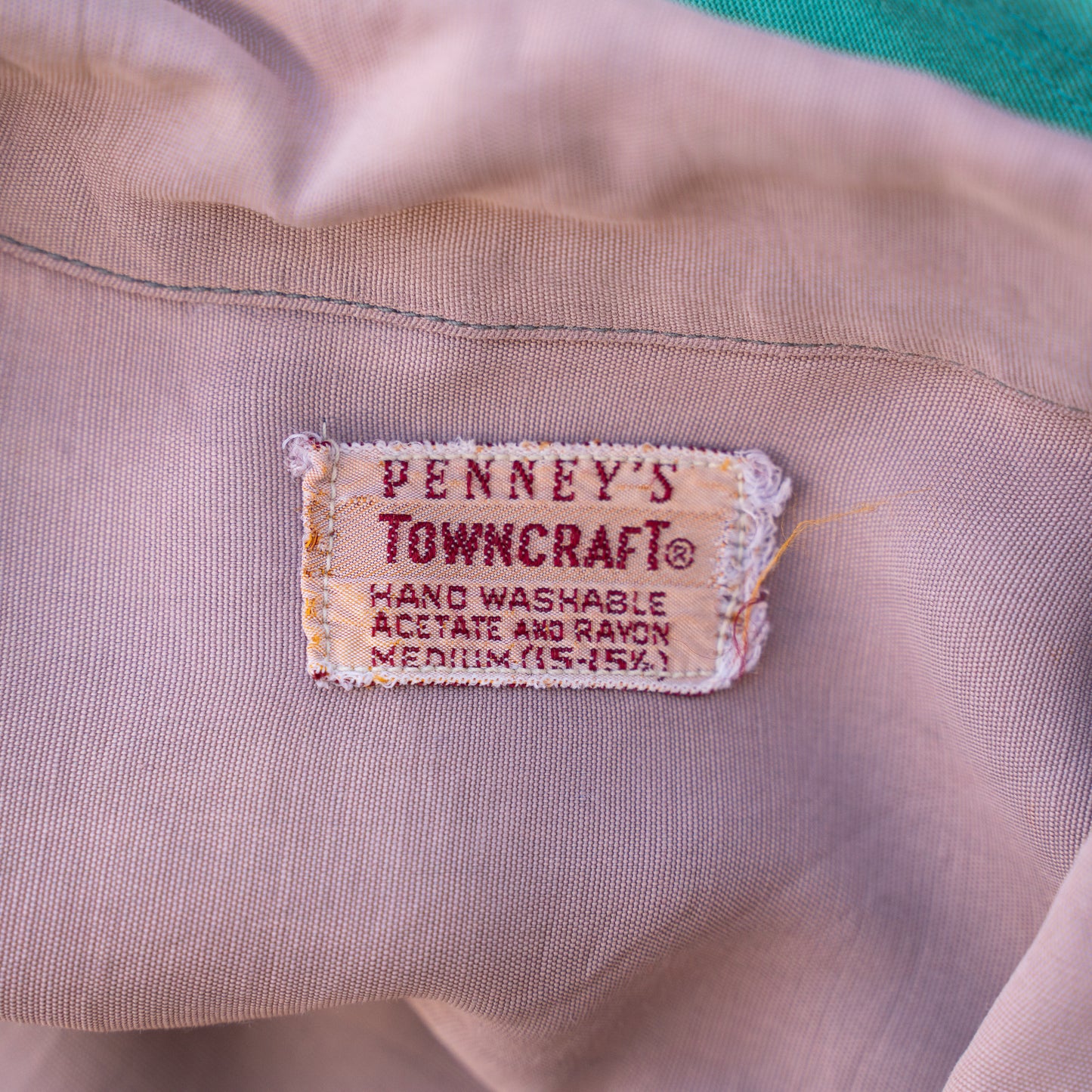 60s towncraft rayon button up