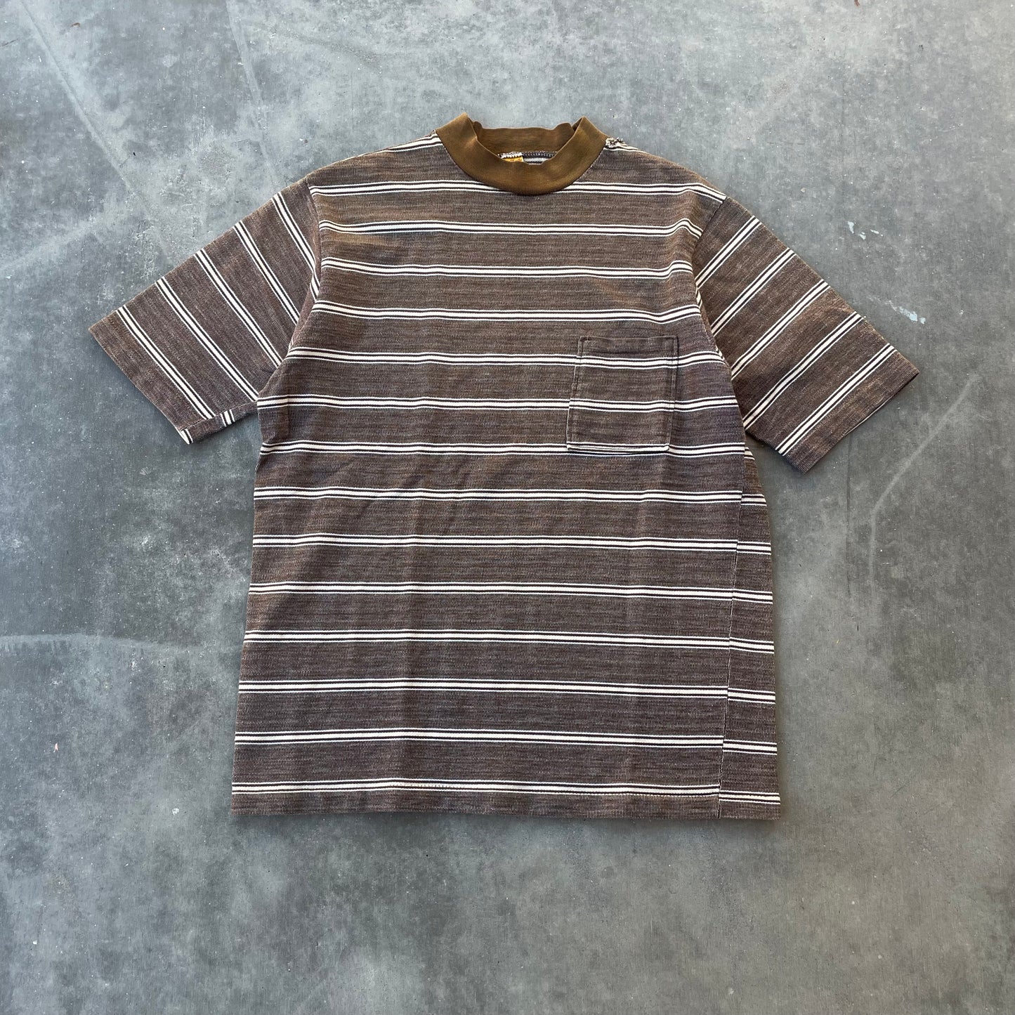 60’s Brown & White Striped T-shirt