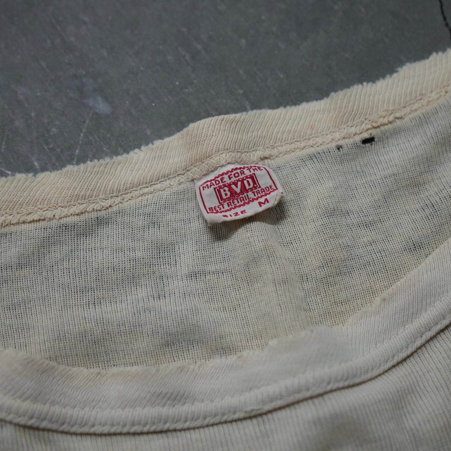 40s bvd ribbed cotton tee