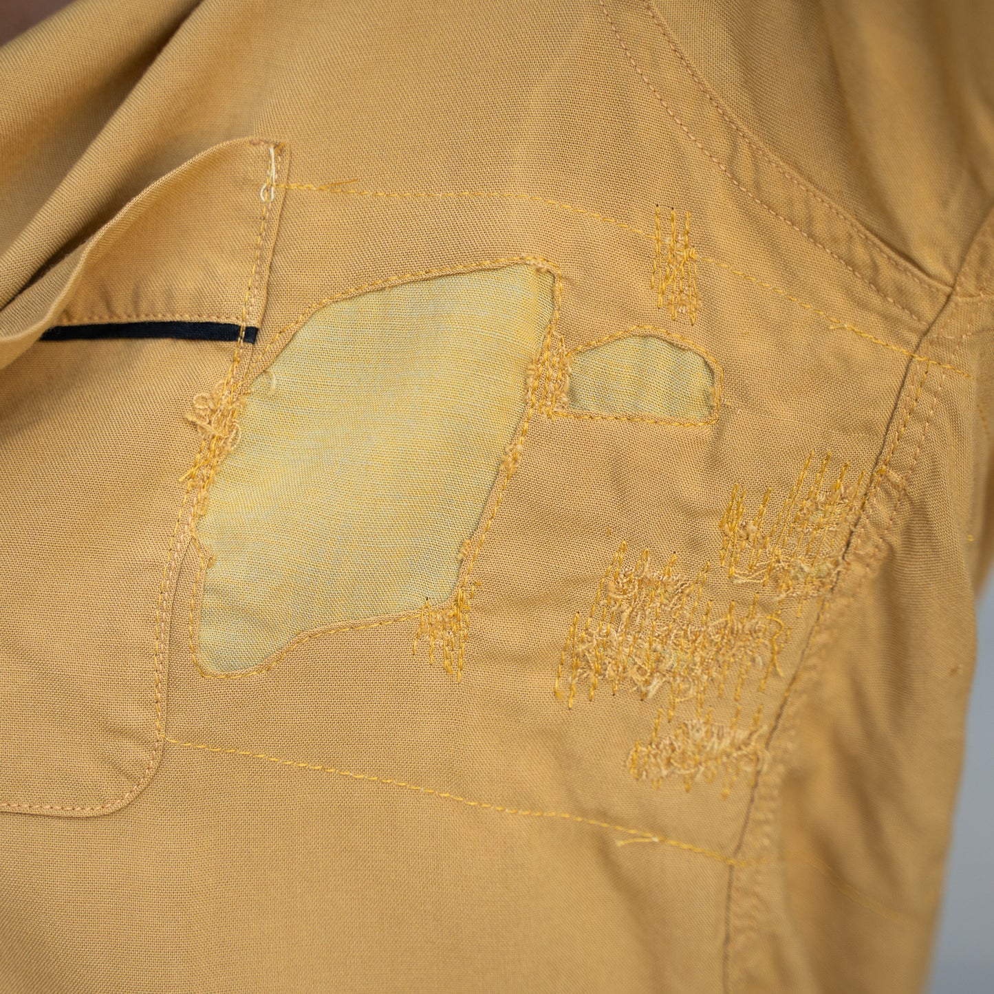 50s penney’s rayon shirt jacket