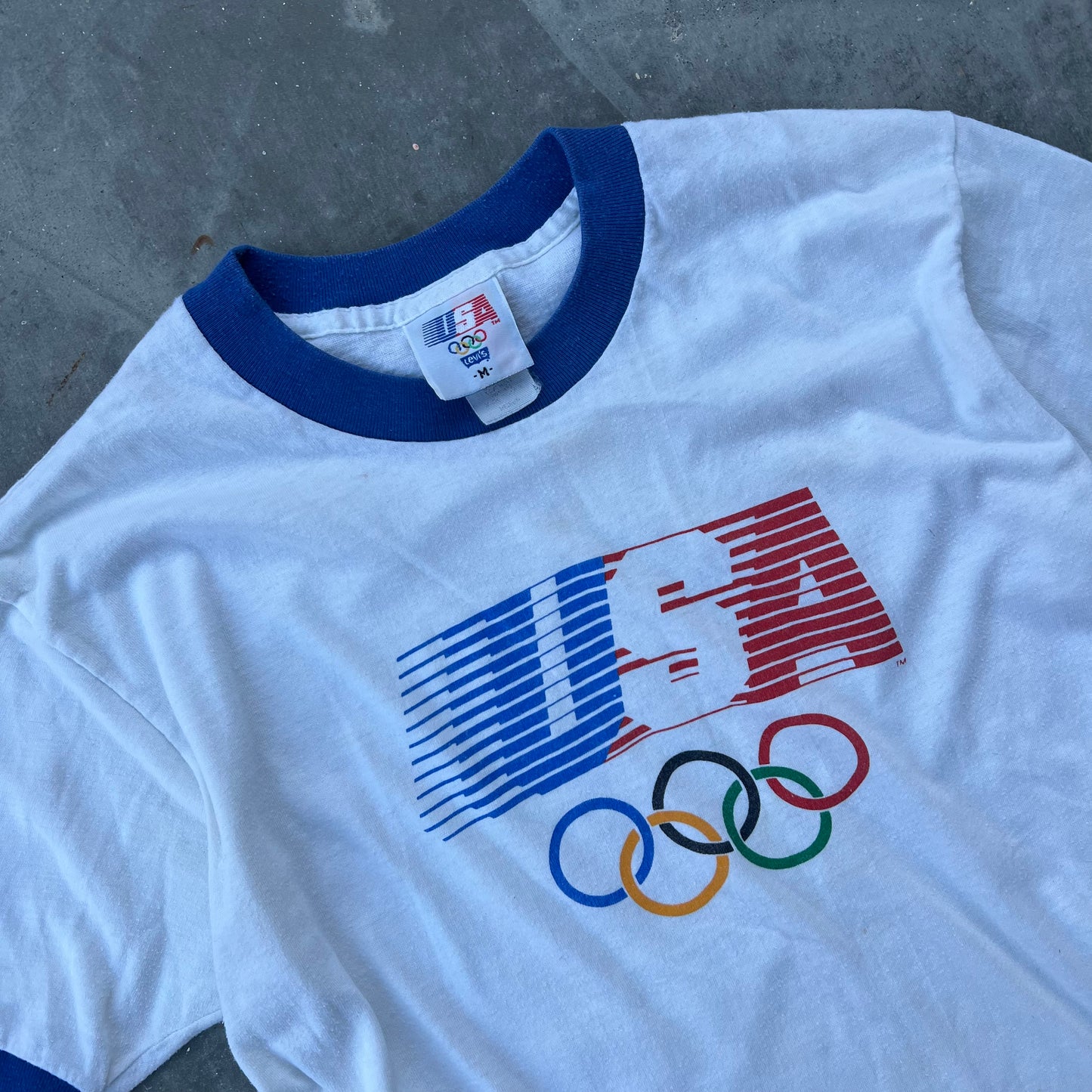 80s levi’s olympic tee