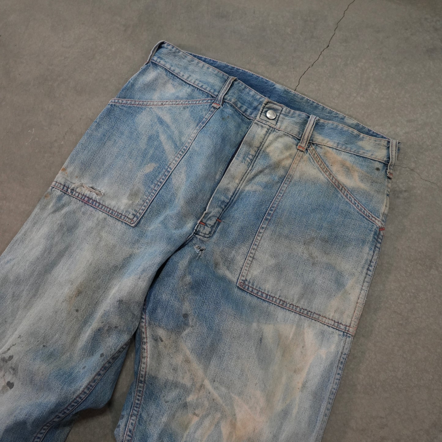 60s faded baker pocket jeans
