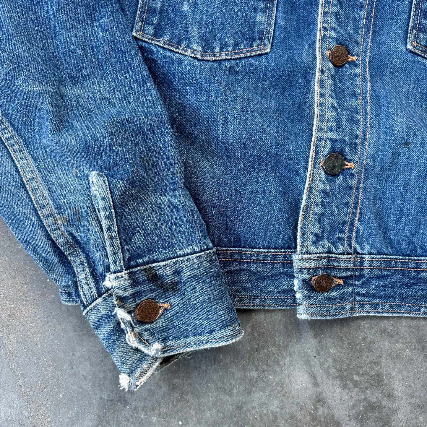 60s denim 2 pocket jacket