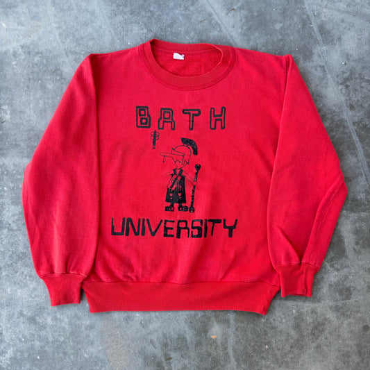 70s bath university sweat