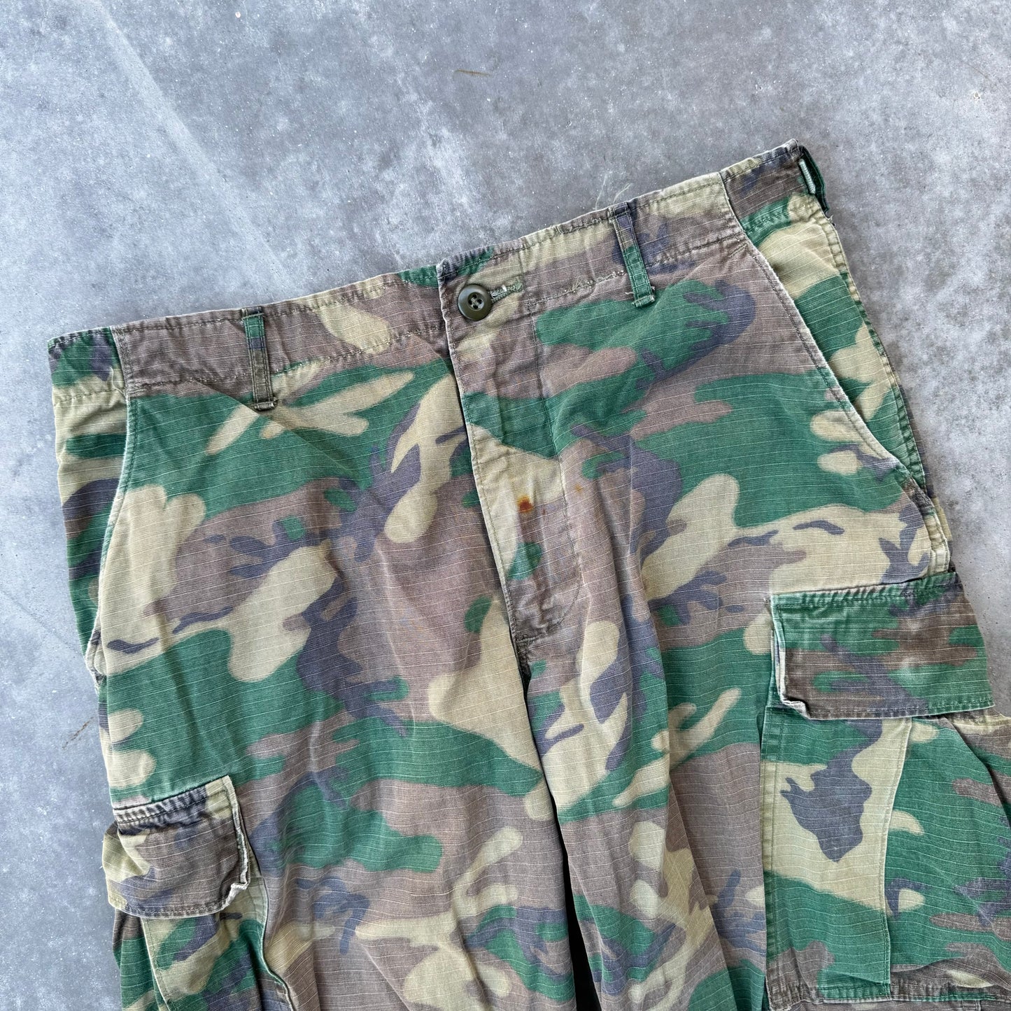 70s military camo cargos