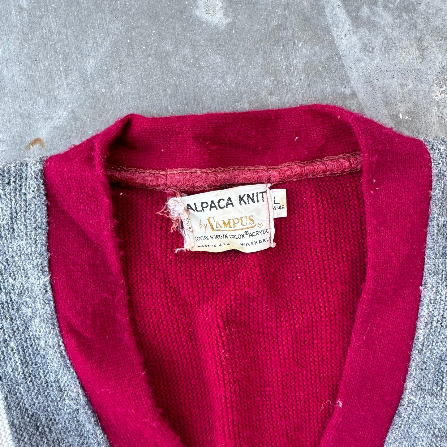 60s campus cardigan