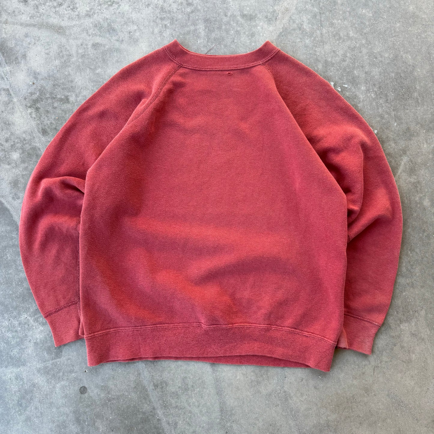 60s faded red blank sweat