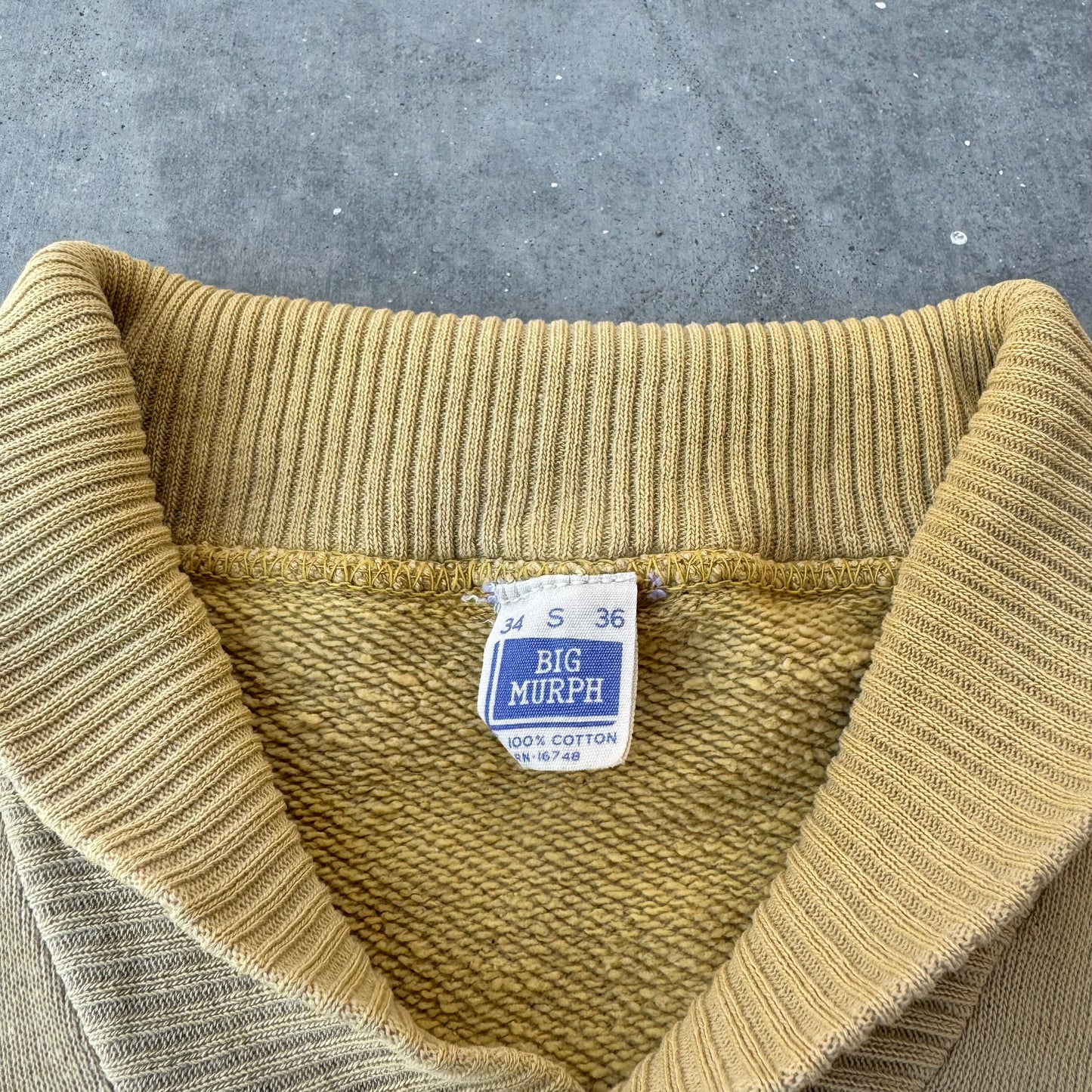 60s big murph shaw collar sweat