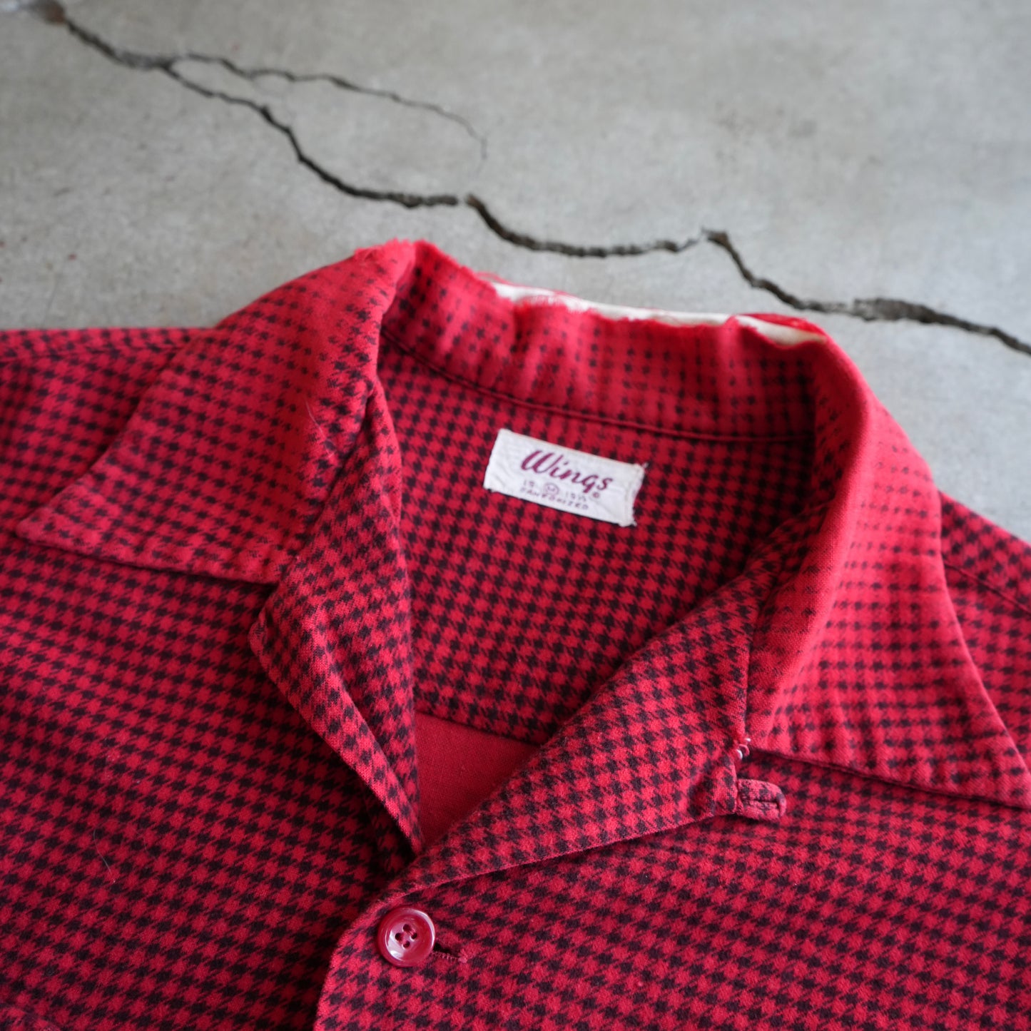 60s cotton printed flannel