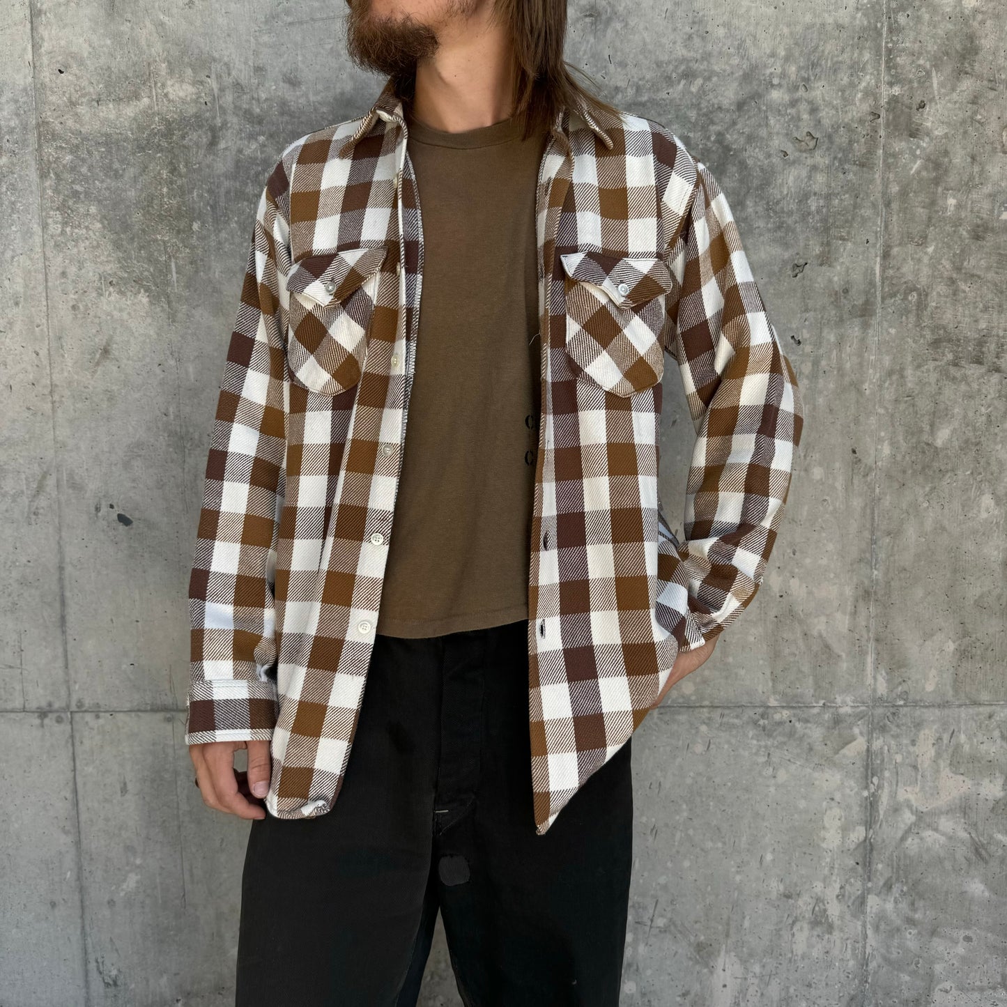 80s oshkosh cotton flannel