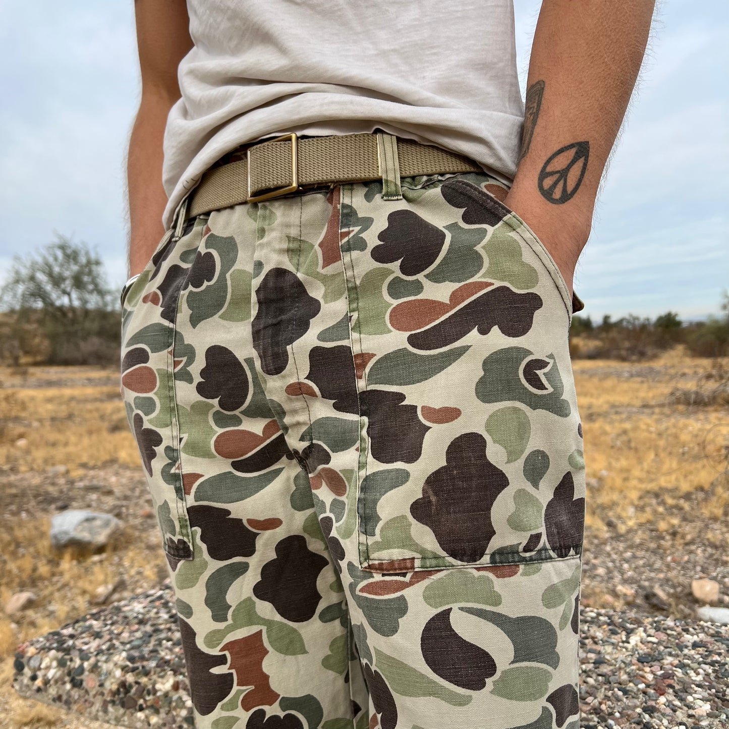 70s duck camo pants Cotton Cowboy