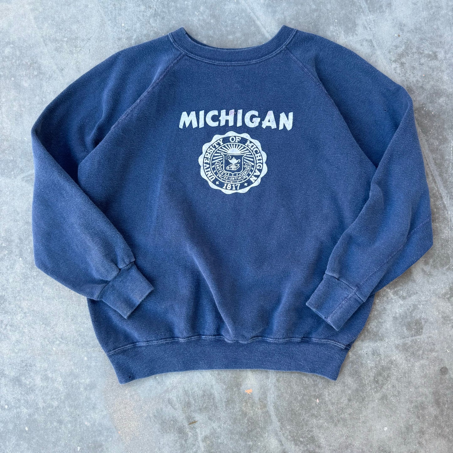 70s michigan flock sweat