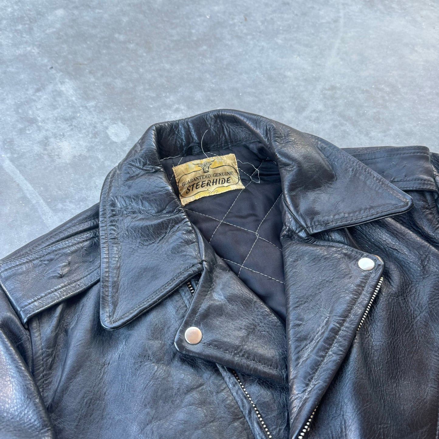 50s steerhide motorcycle jacket