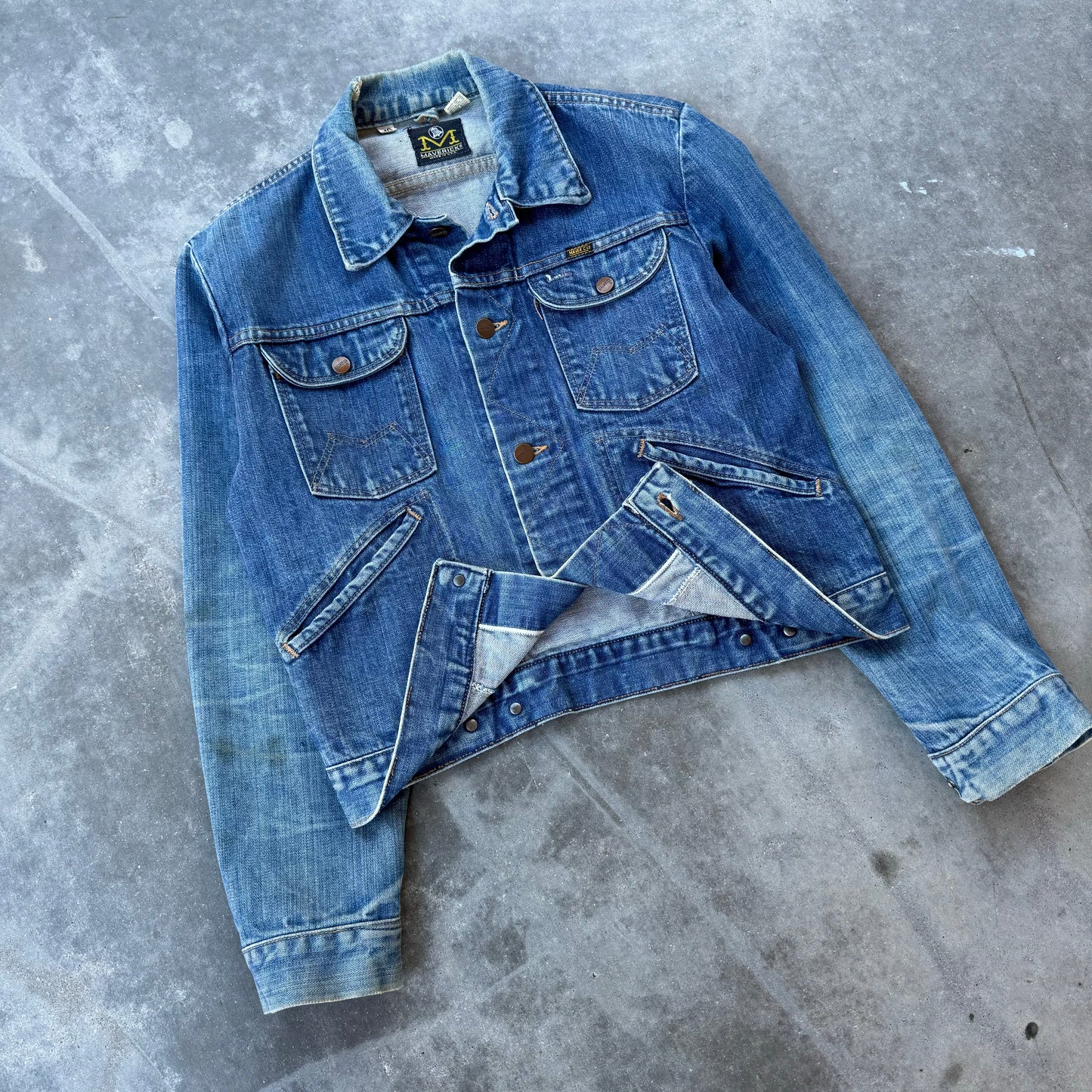 70s maverick blue bell denim jacket