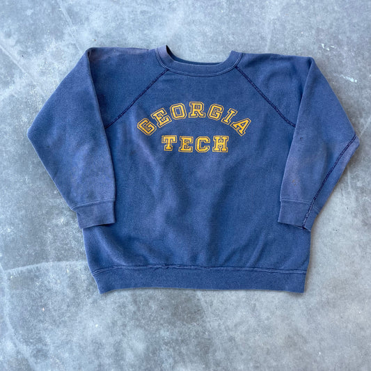 70s Georgia Tech Raglan Sweatshirt