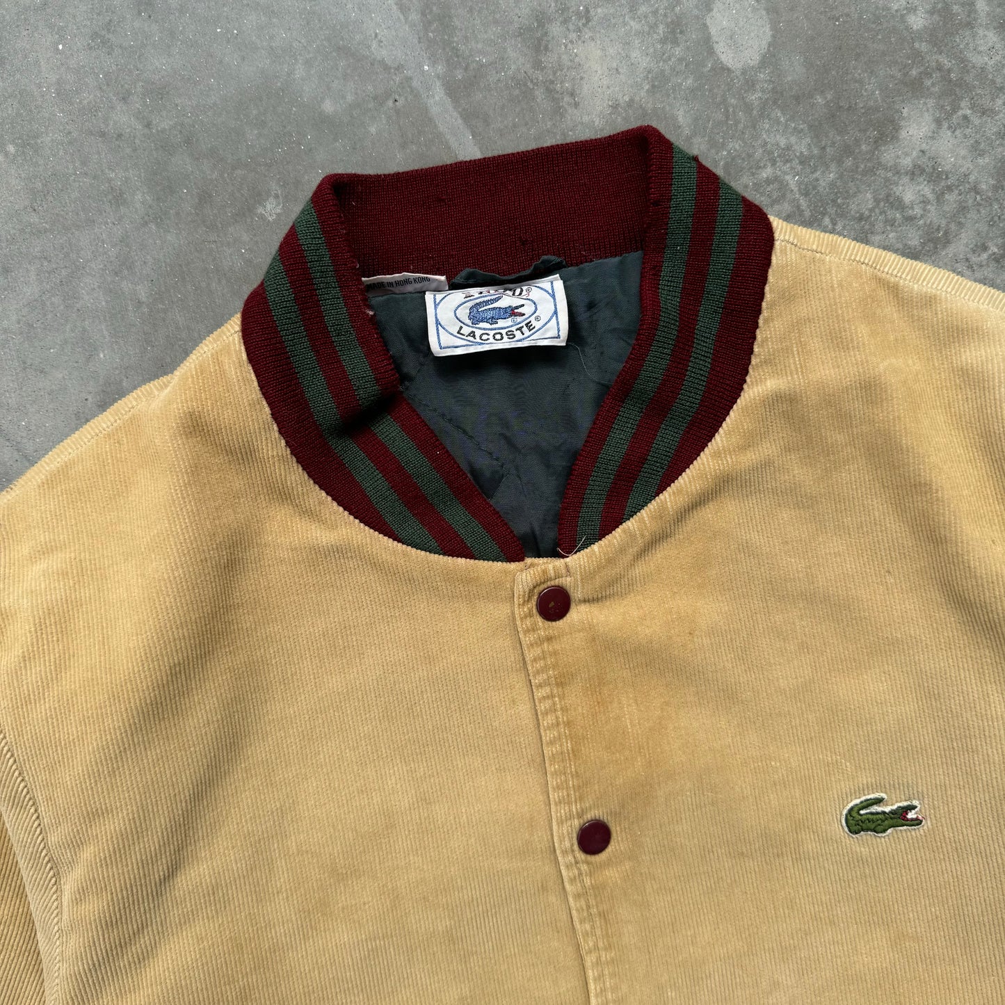 70s lacoste corduroy jacket