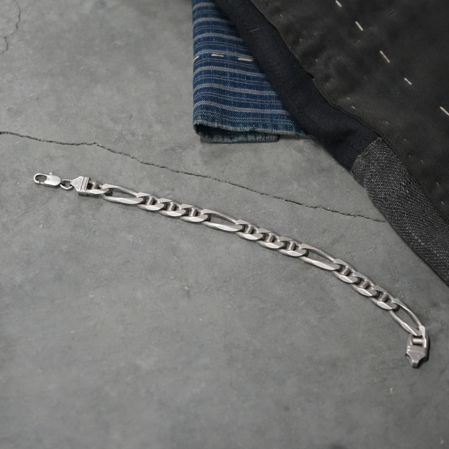 925 silver figaro chain bracelets