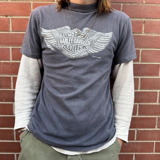 80s faded harley tee