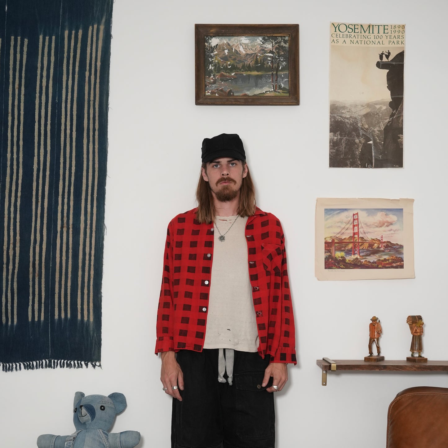 60s rayon cotton blend flannel