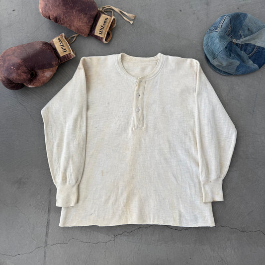 40s henley cotton sweat