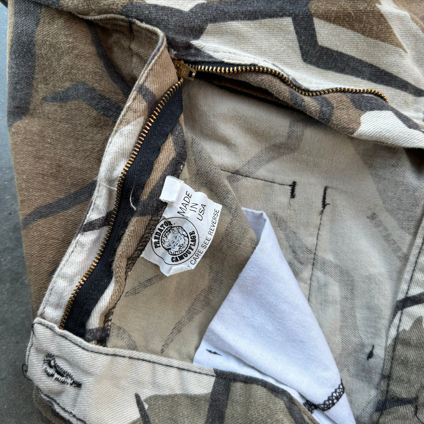 80s hunting camo cargo pants