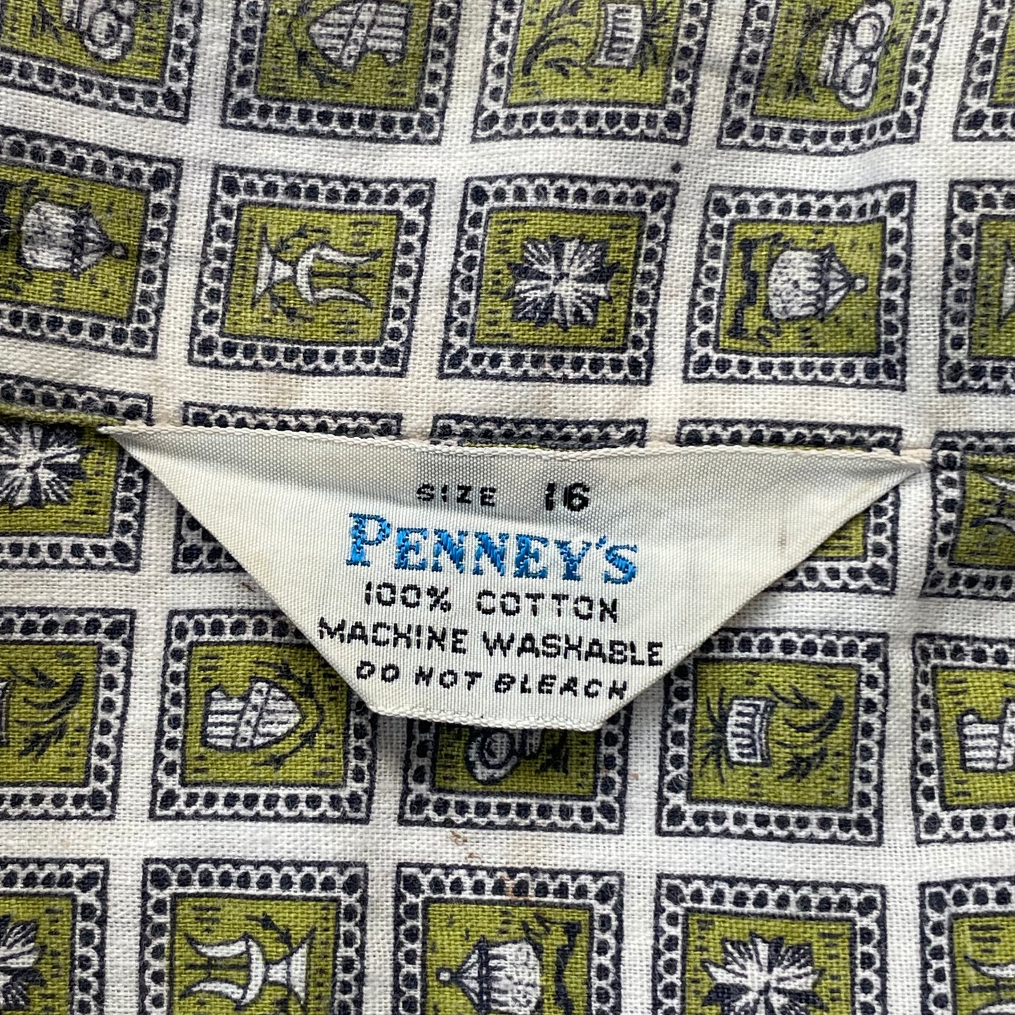 60’s Penneys Short Sleeve Loop Collar Shirt