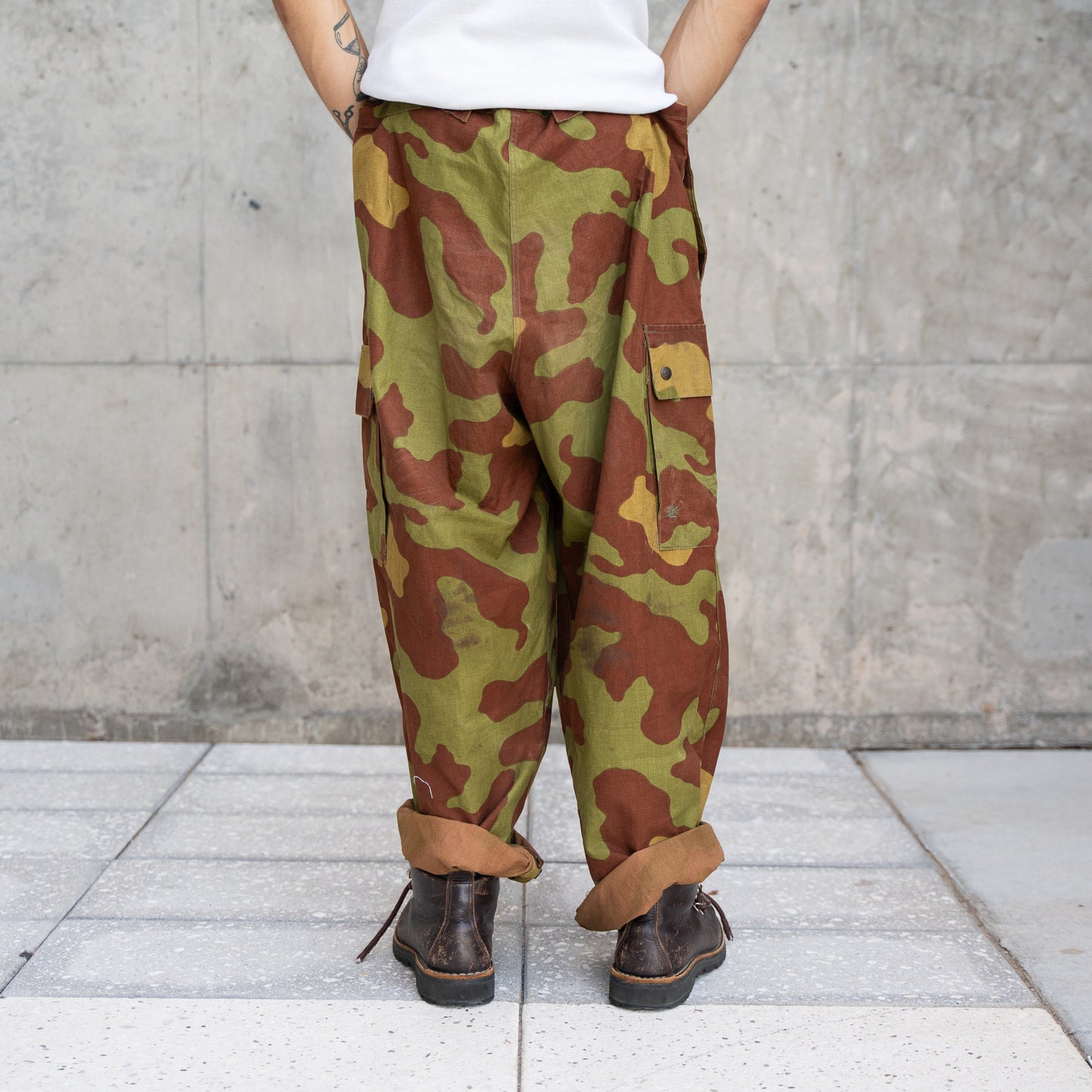 60s italian military camo pants