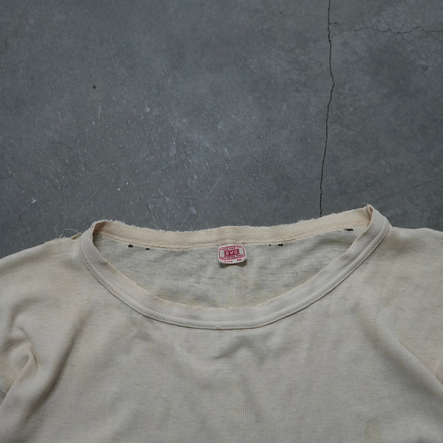40s bvd ribbed cotton tee