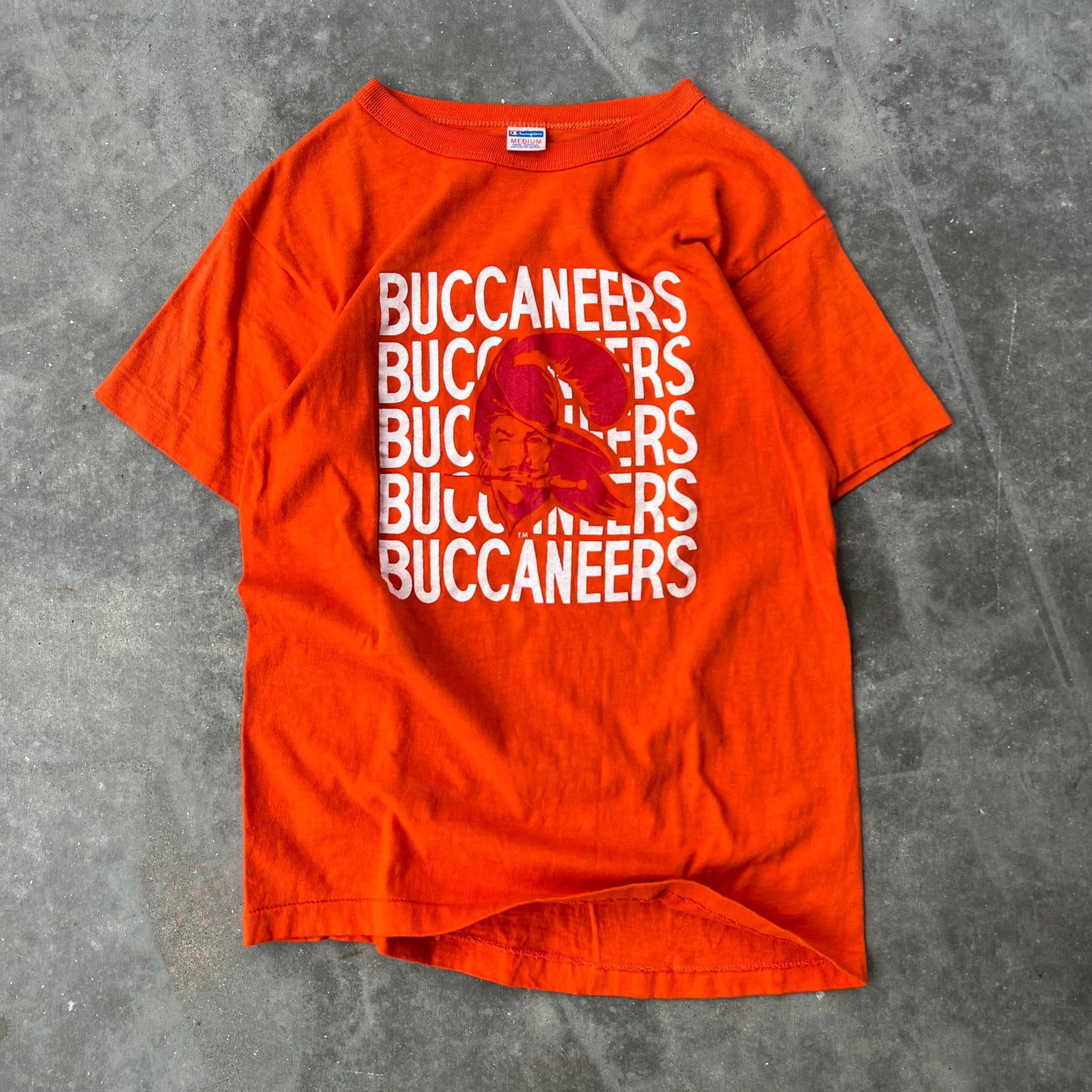 70s champion buccaneers tee