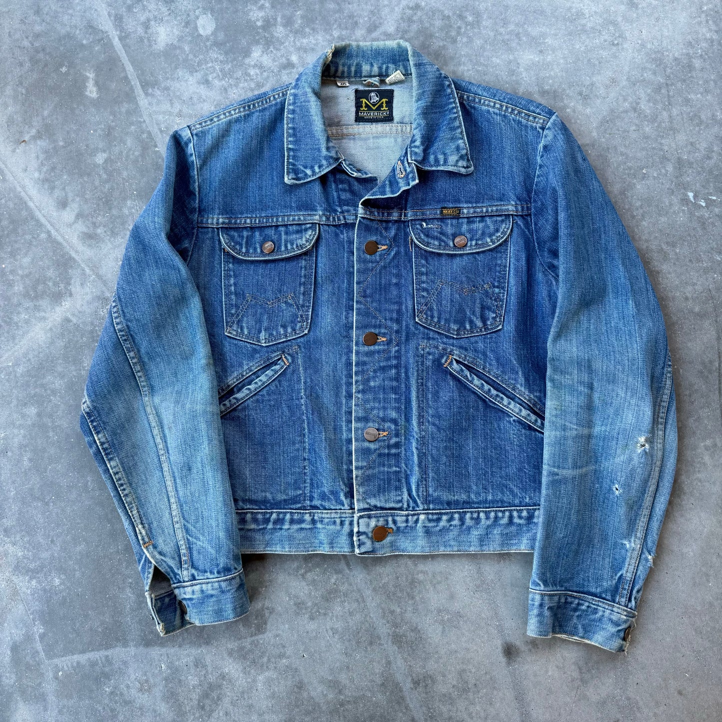 70s maverick blue bell denim jacket