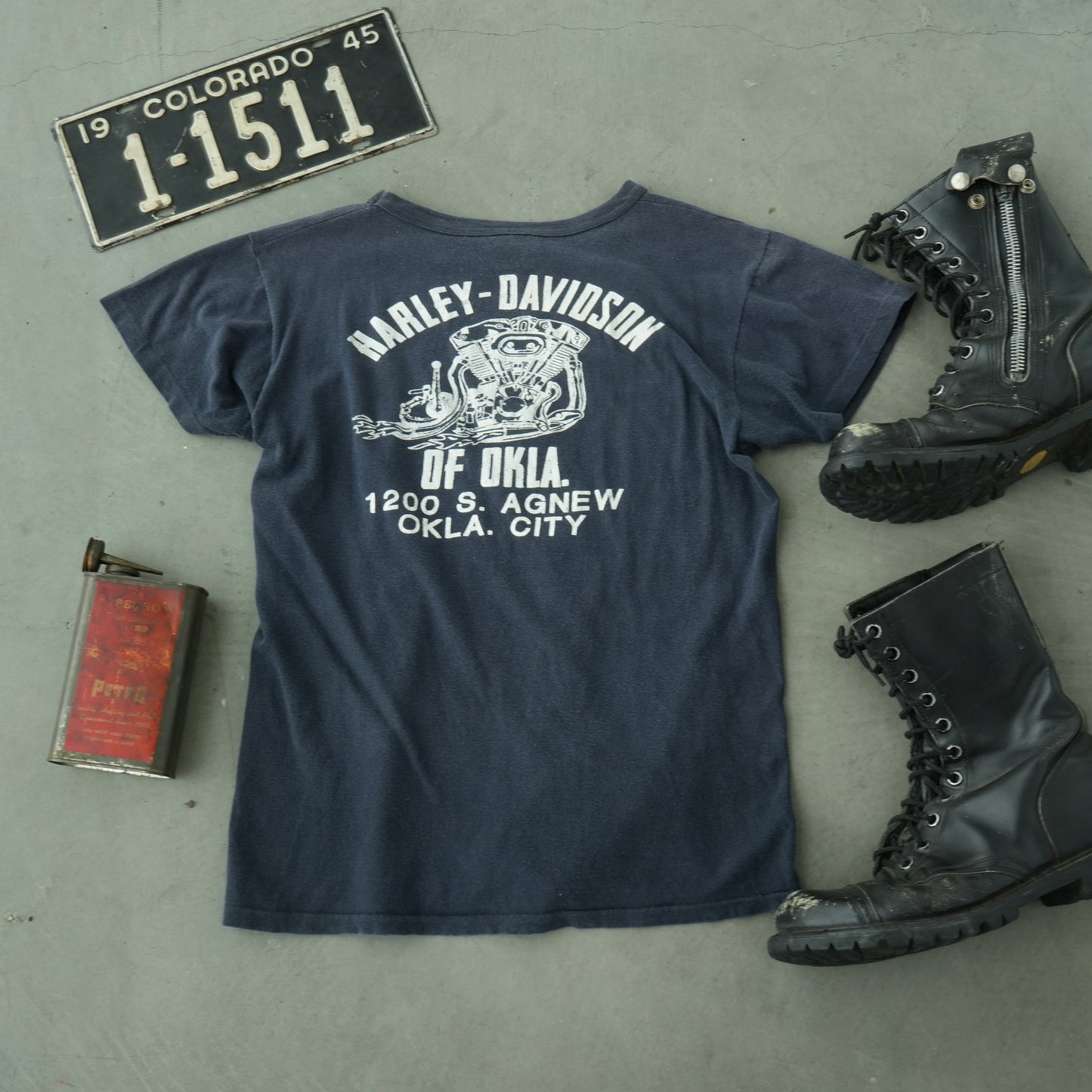 70s harley tee