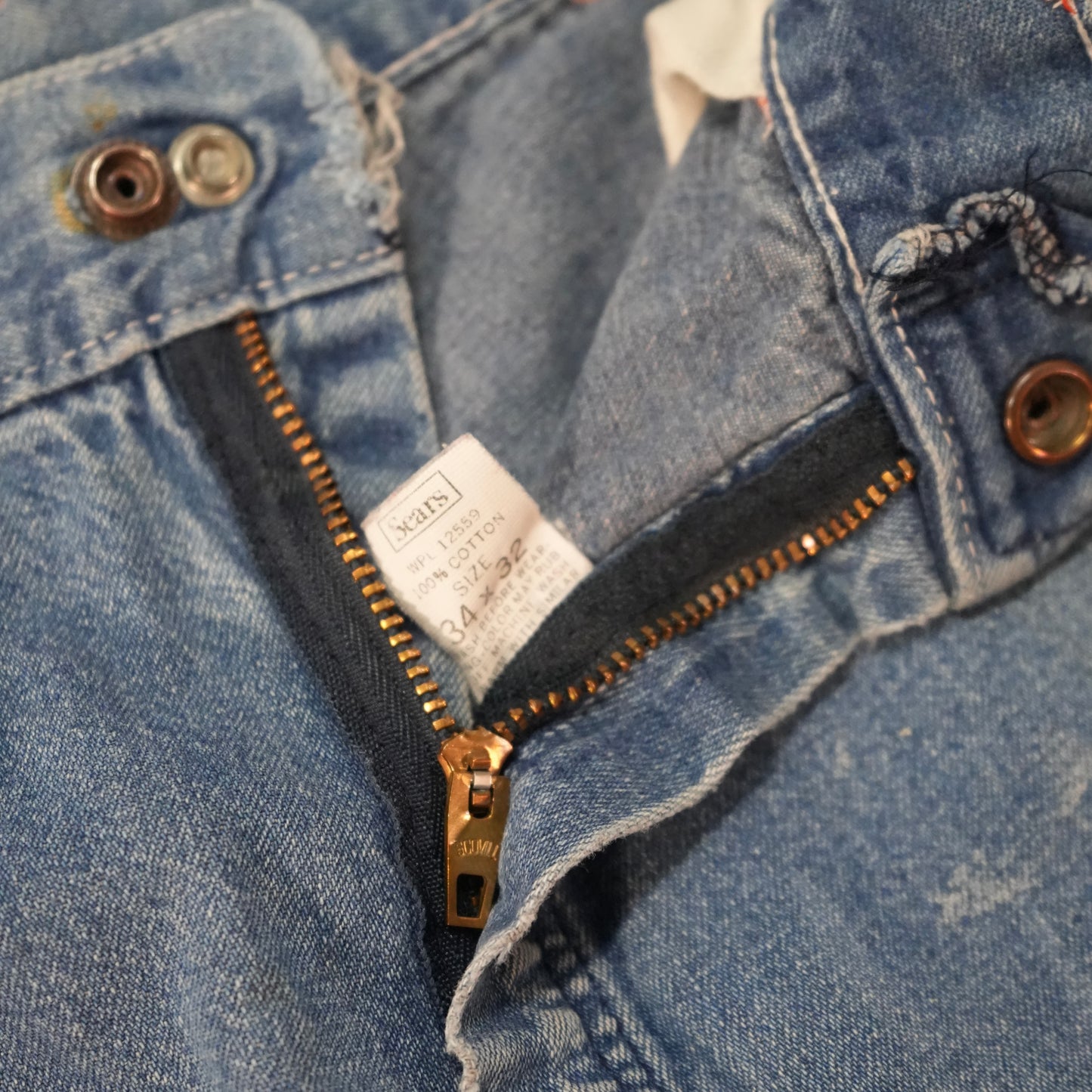 60s painted carpenter jeans