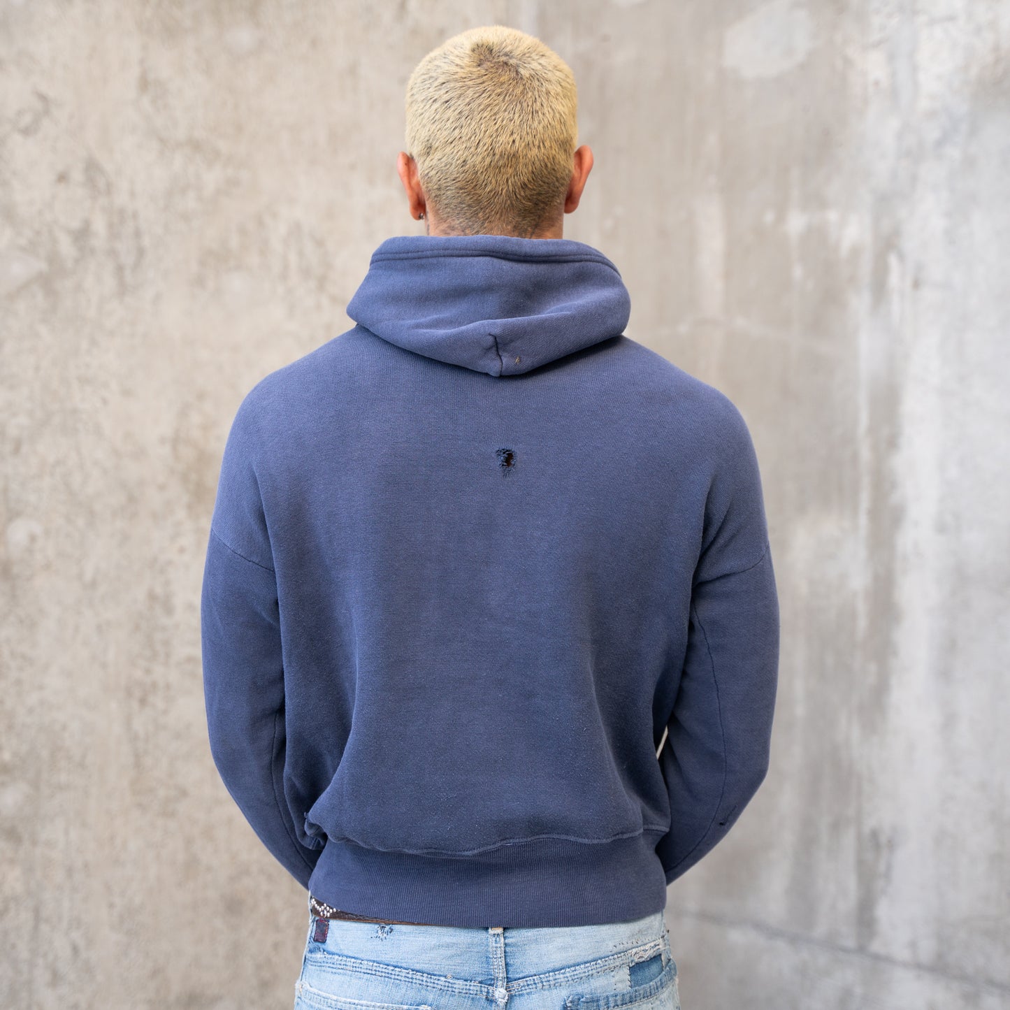 60s faded navy hoodie