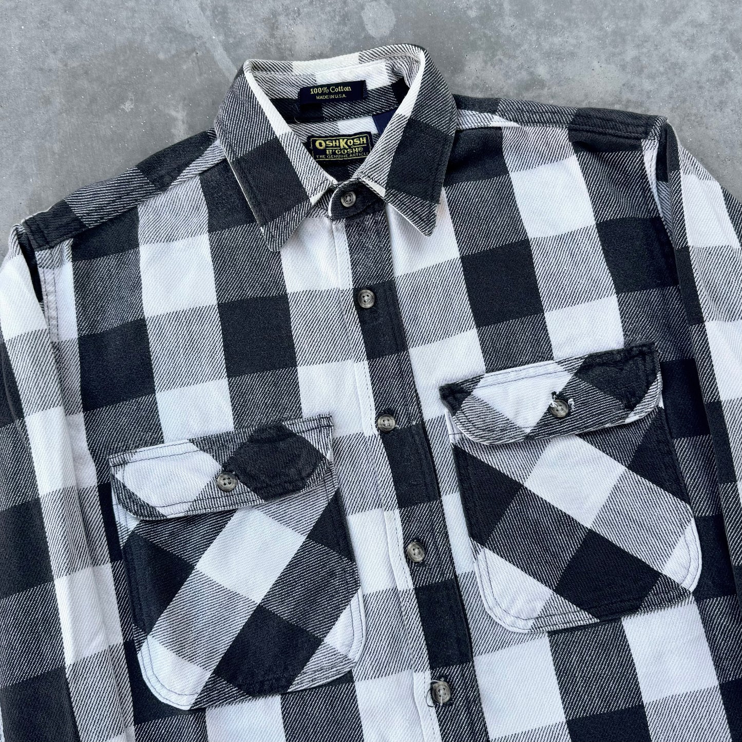 OshKosh Checker Plaid Cotton Flannel