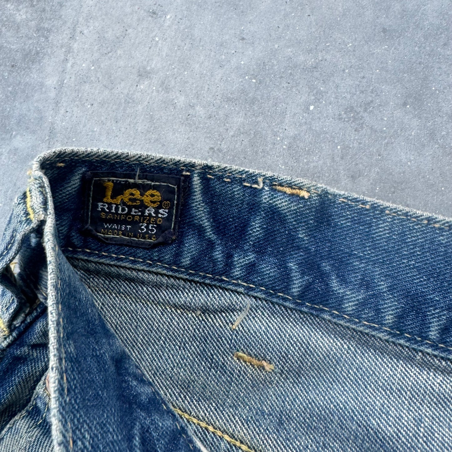 60s full selvedge lee riders