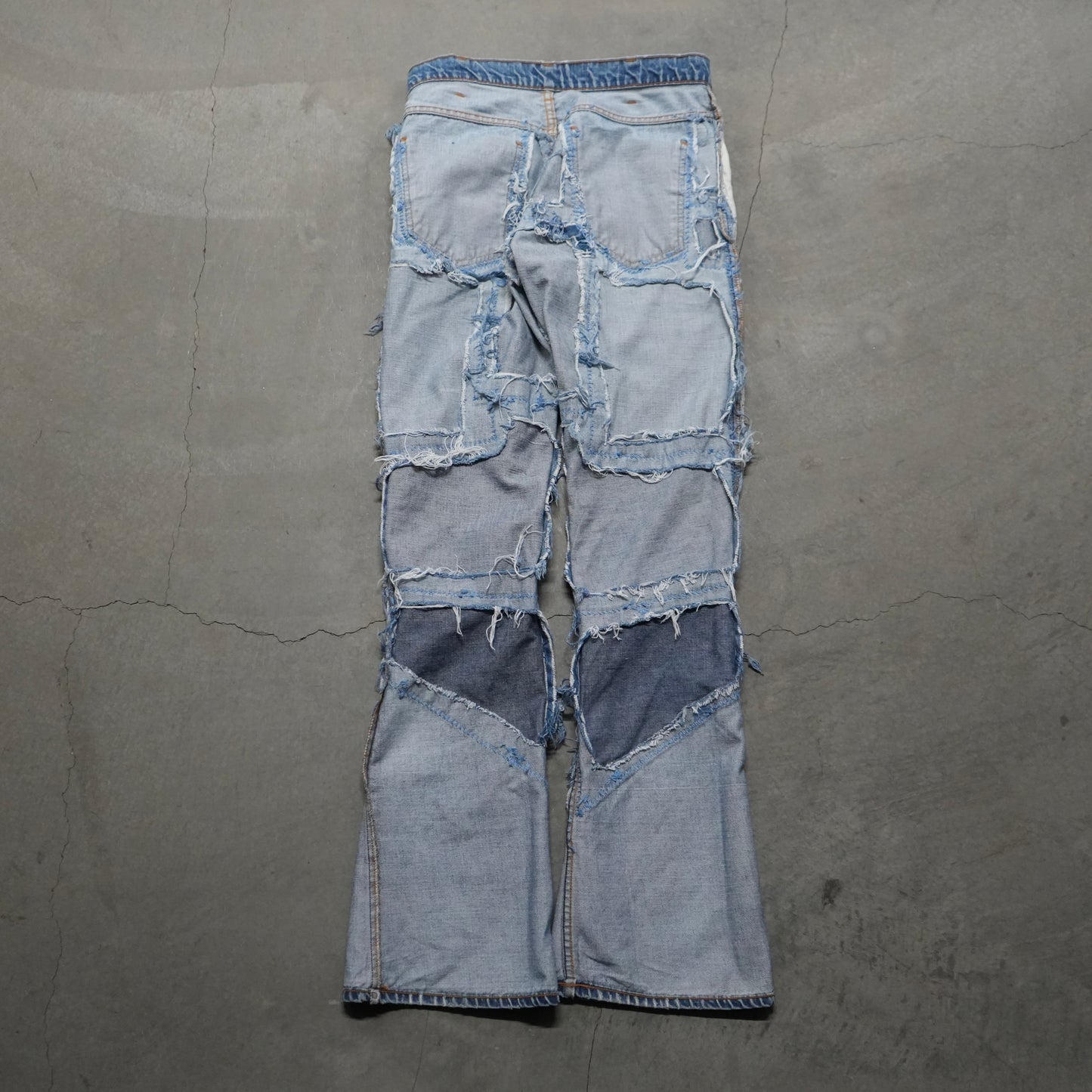 70s levi’s big e patch work flares